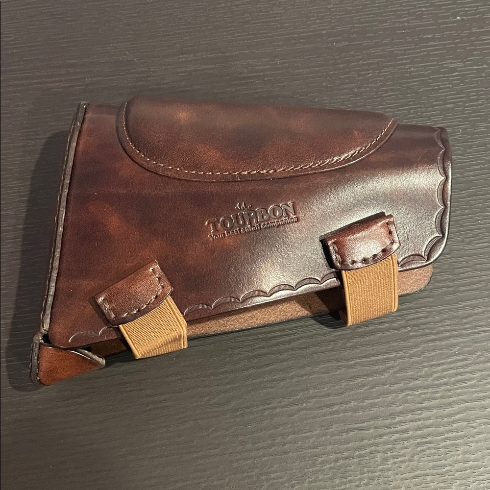 TOURBON Genuine Leather Recoil Pad Buttstock Cheek Rest